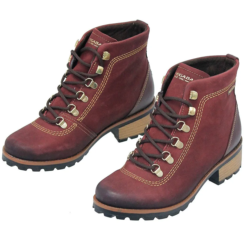 Rustic Red Lace-Up Ankle Boot #BL140610LR ()