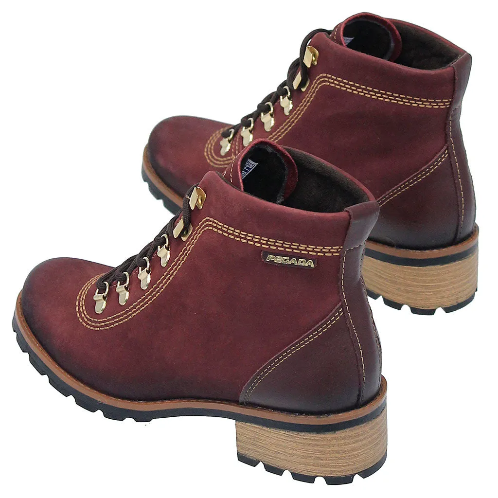 Rustic Red Lace-Up Ankle Boot #BL140610LR ()