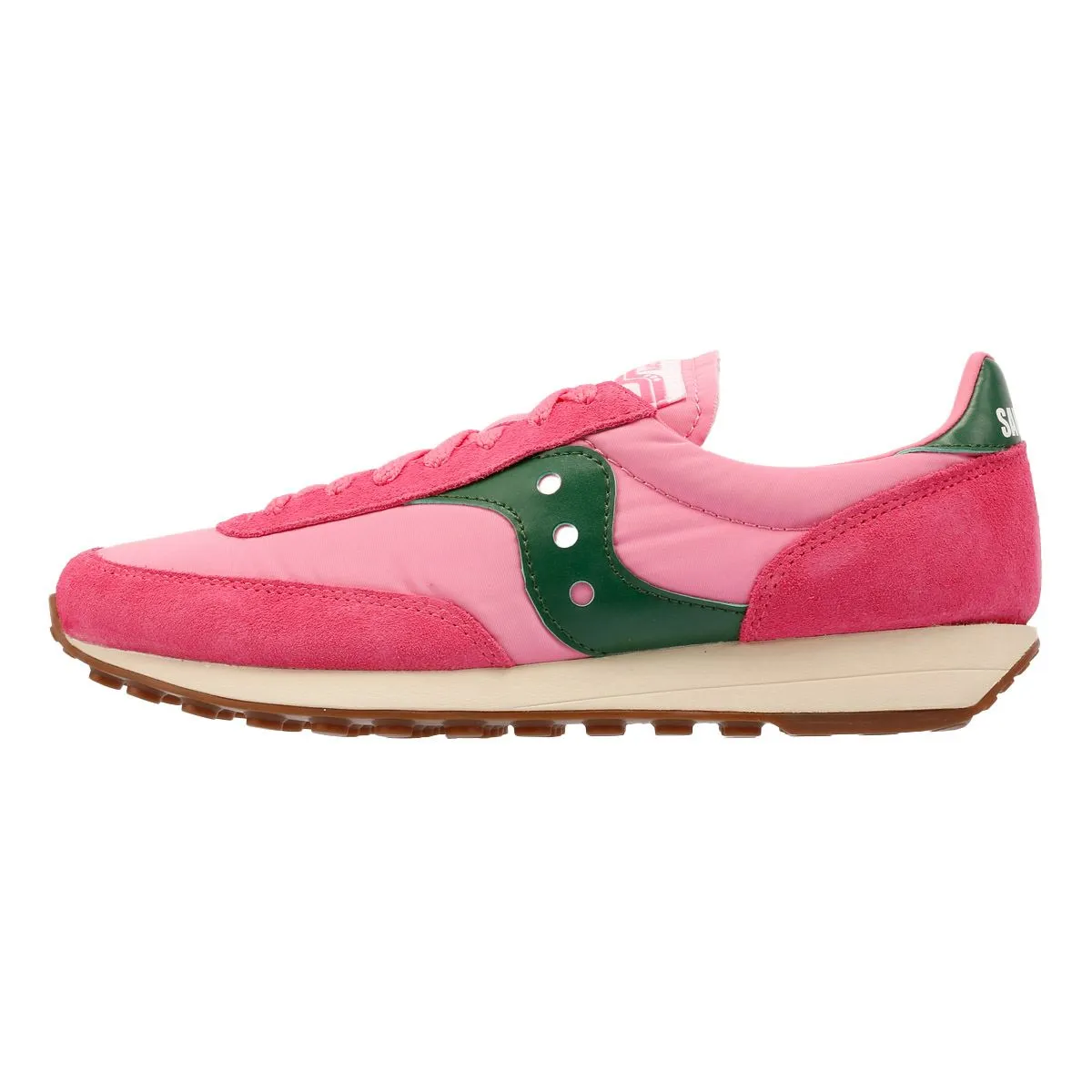 Saucony Trainer 80 Pink/Forest Trainers