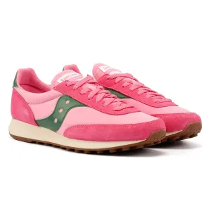 Saucony Trainer 80 Pink/Forest Trainers