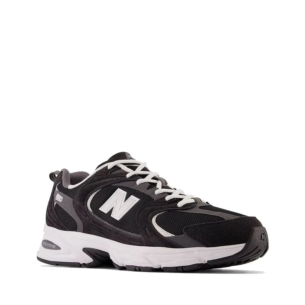 Scarpe Running NEW BALANCE Sneakers 530 in Tessuto Sintetico e Mesh colore Black Magnet e Silver