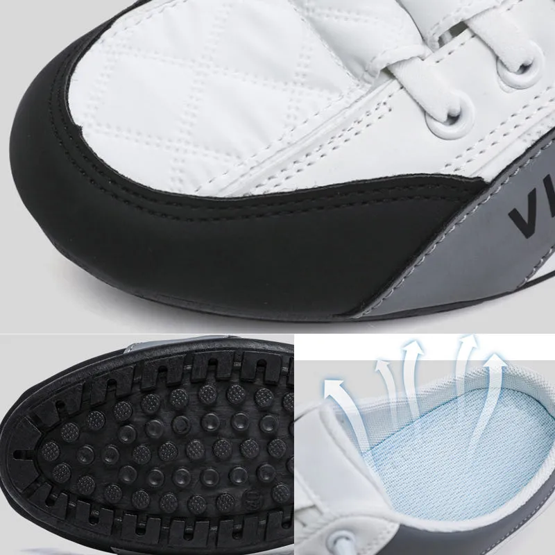 Slip-on sports shoes for flat feet - round toe, breathable