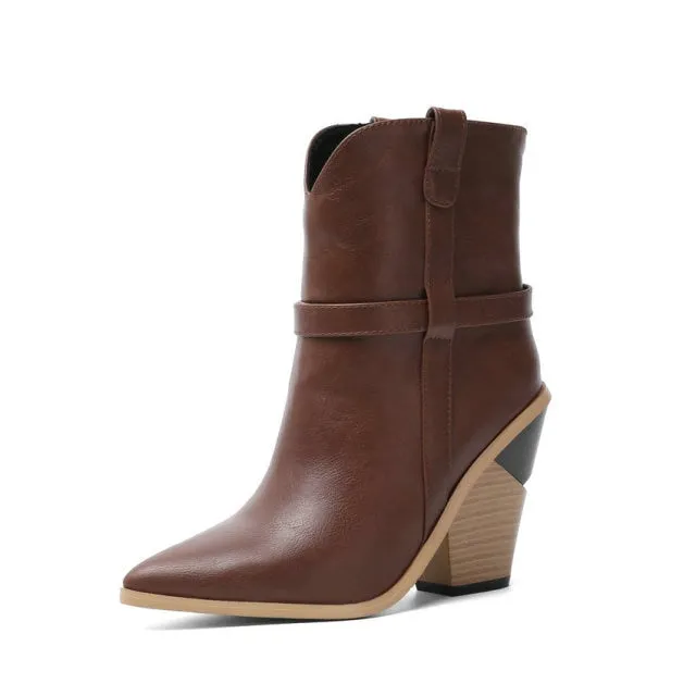 Snakara Zip Ankle Boots