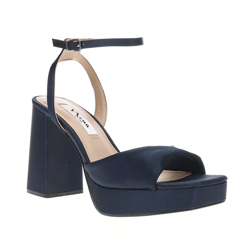 Stacie Platform Ankle Strap Block Heel Sandals