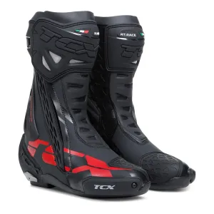 TCX RT-RACE PRO MOTOCROSS BOOTS BLACK/GREY/RED