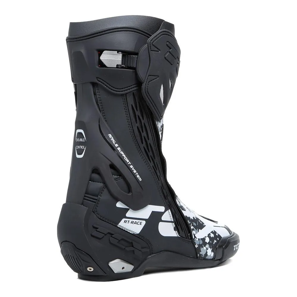 TCX RT-RACE PRO MOTOCROSS BOOTS BLACK/WHITE/GREY
