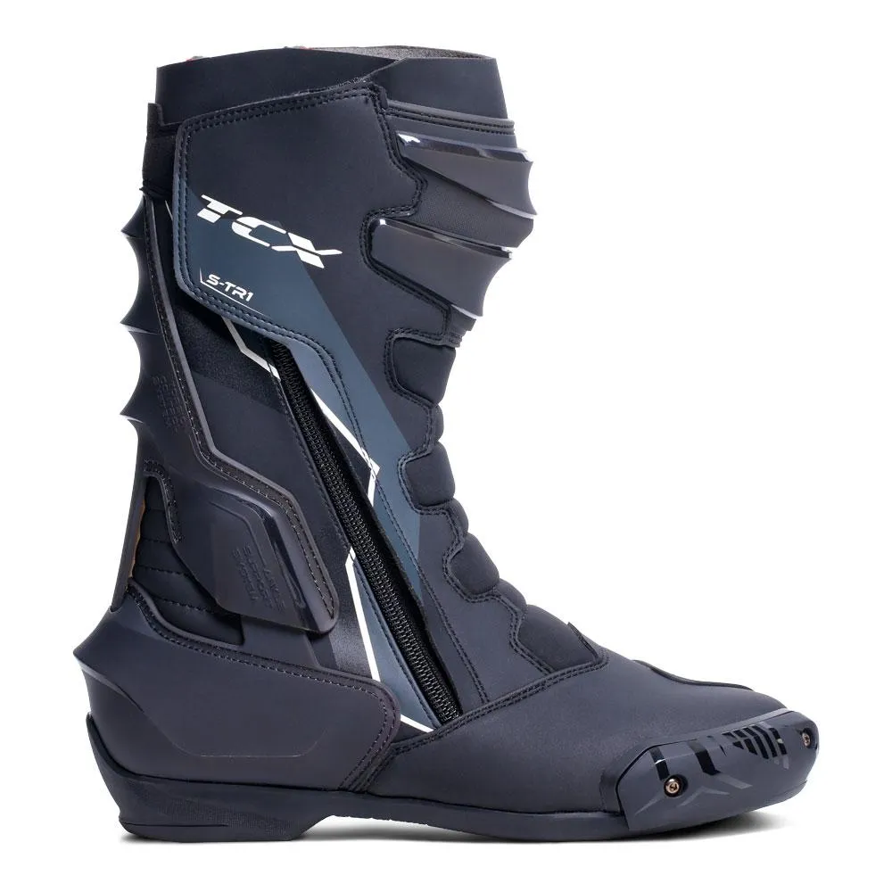 TCX WOMENS S-TR1 BOOTS MOTOCROSS BLACK/WHITE-PEARL
