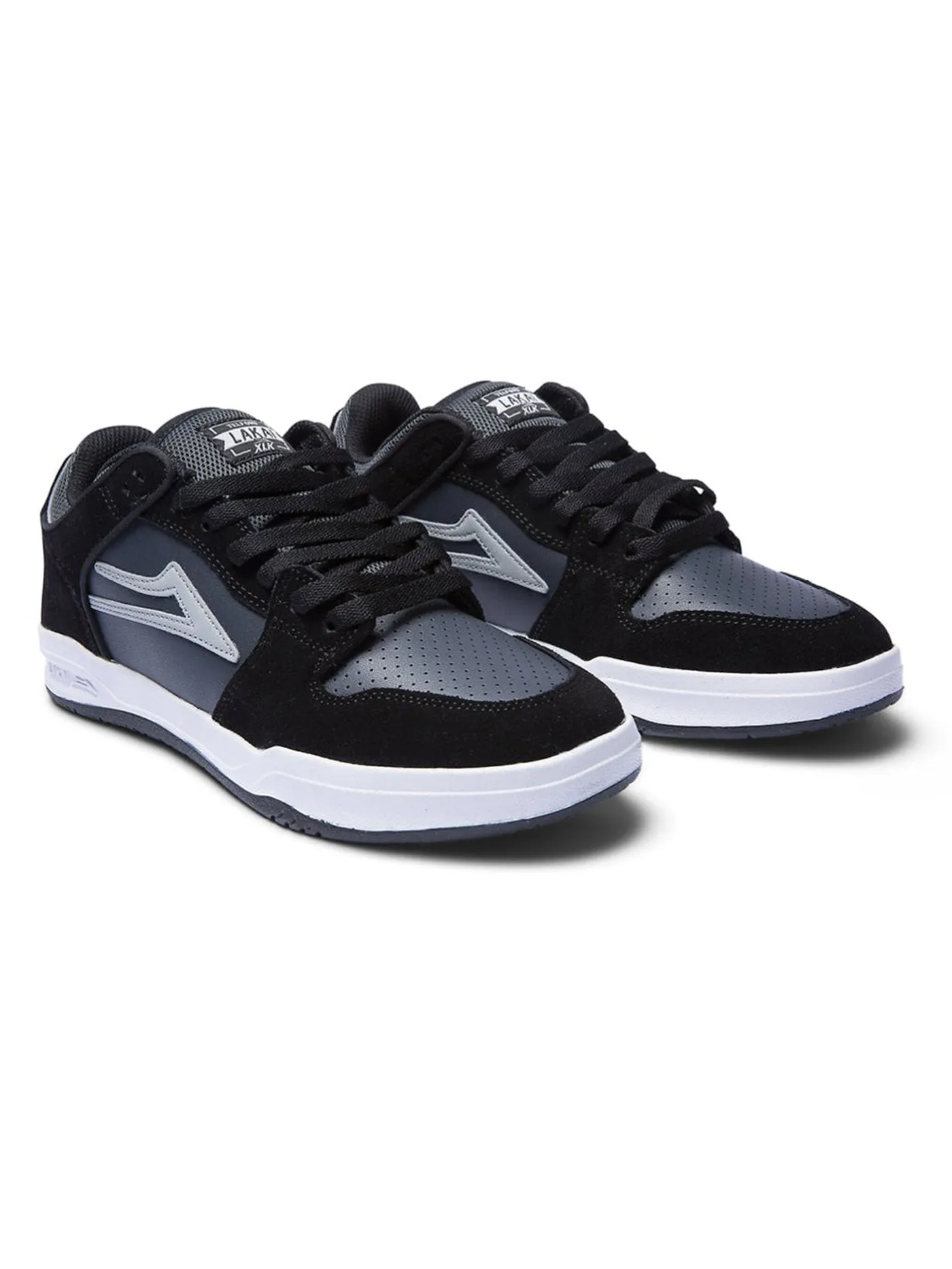 Telford Low Black/Charcoal Suede Shoes