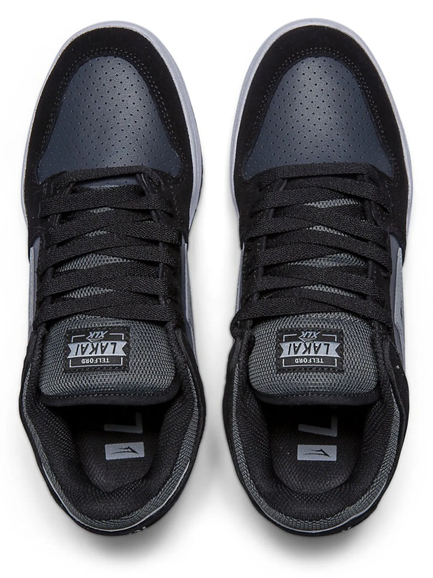 Telford Low Black/Charcoal Suede Shoes