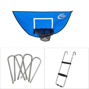 Trampoline Basketball Game, Windstakes & Ladder Accessory Kit SAK160.1