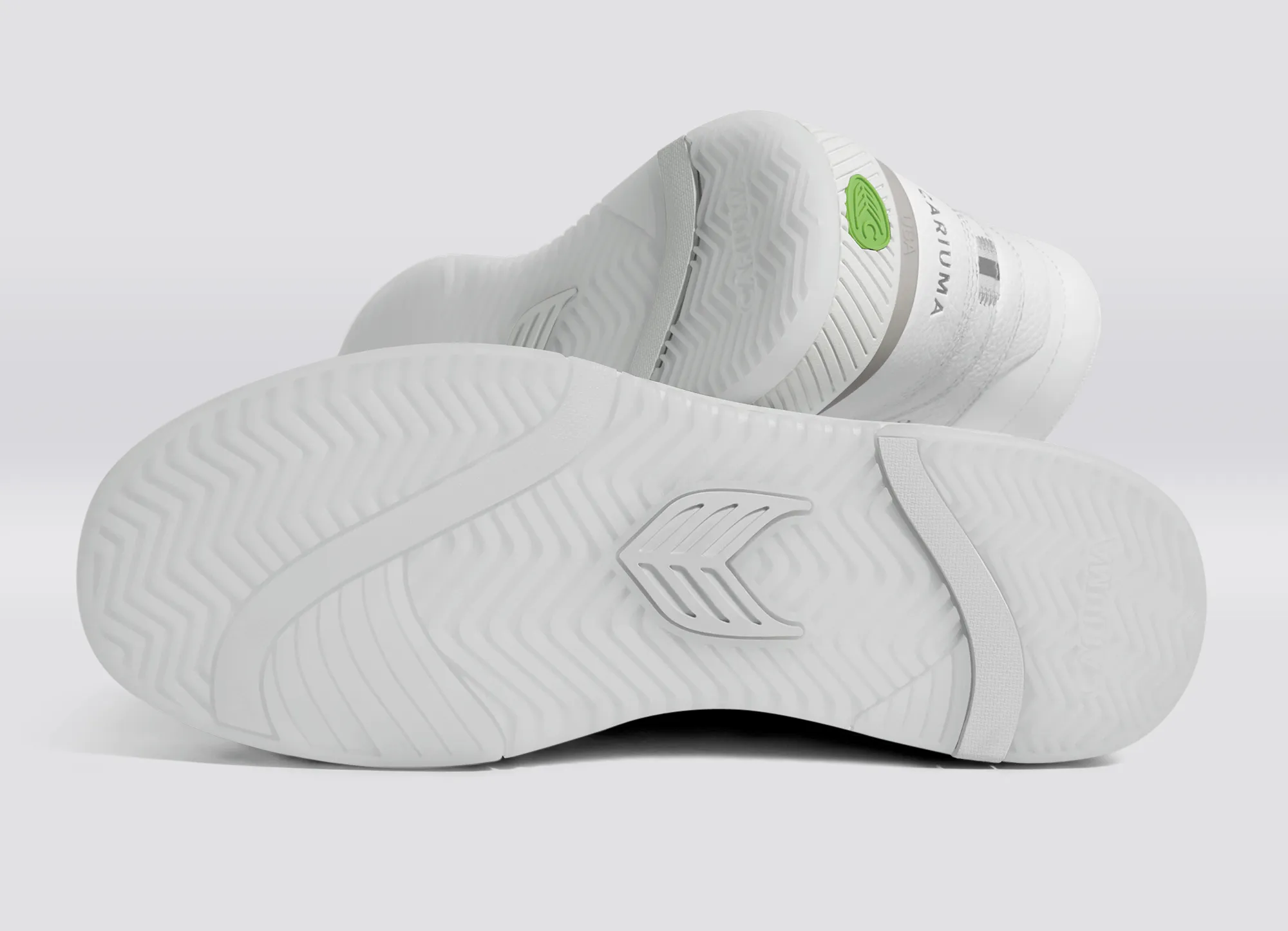 UBA High White Premium Leather Ice Logo Sneaker Women