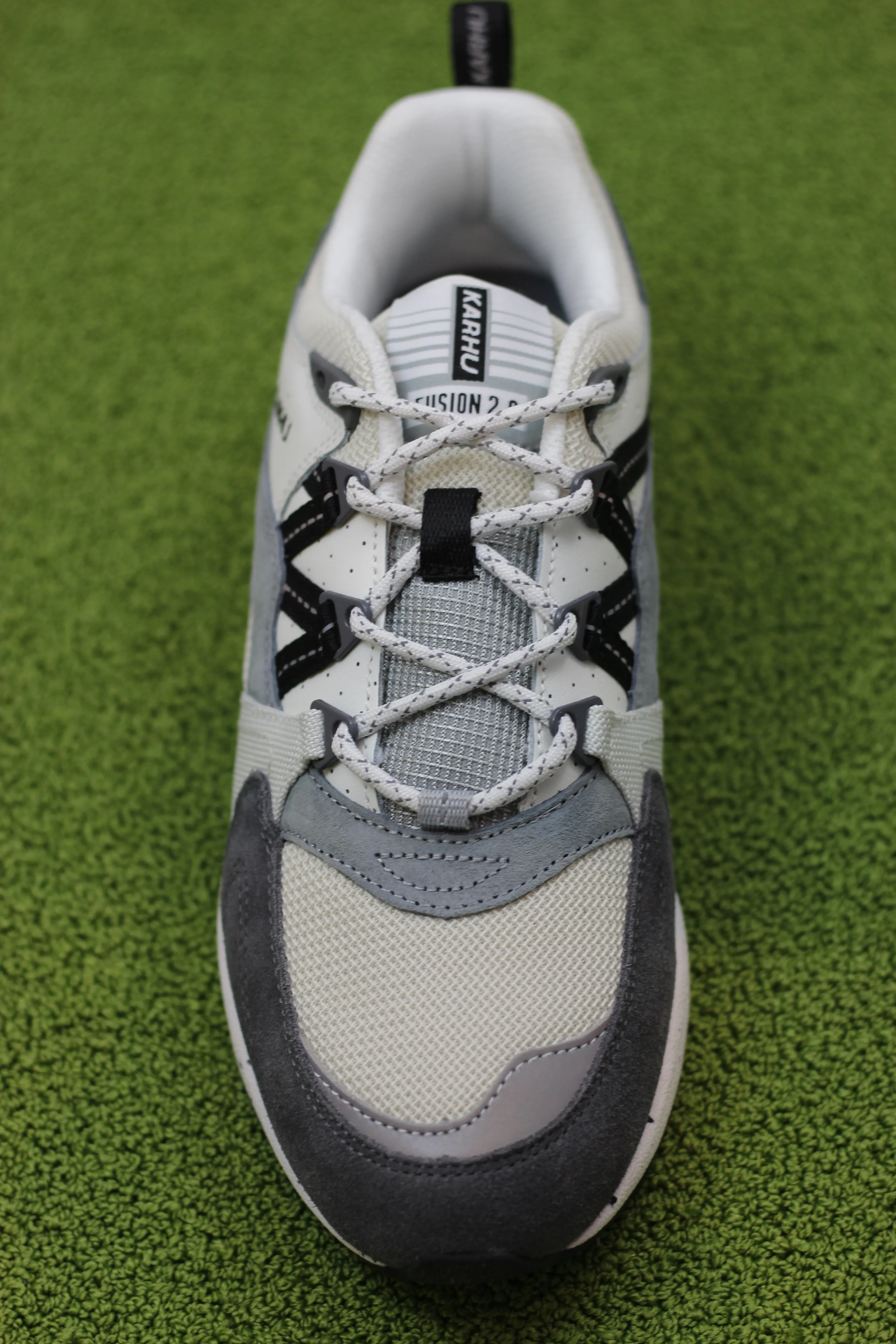 Unisex Fusion 2.0 Sneaker - Limestone/Jet Black Mesh/Suede