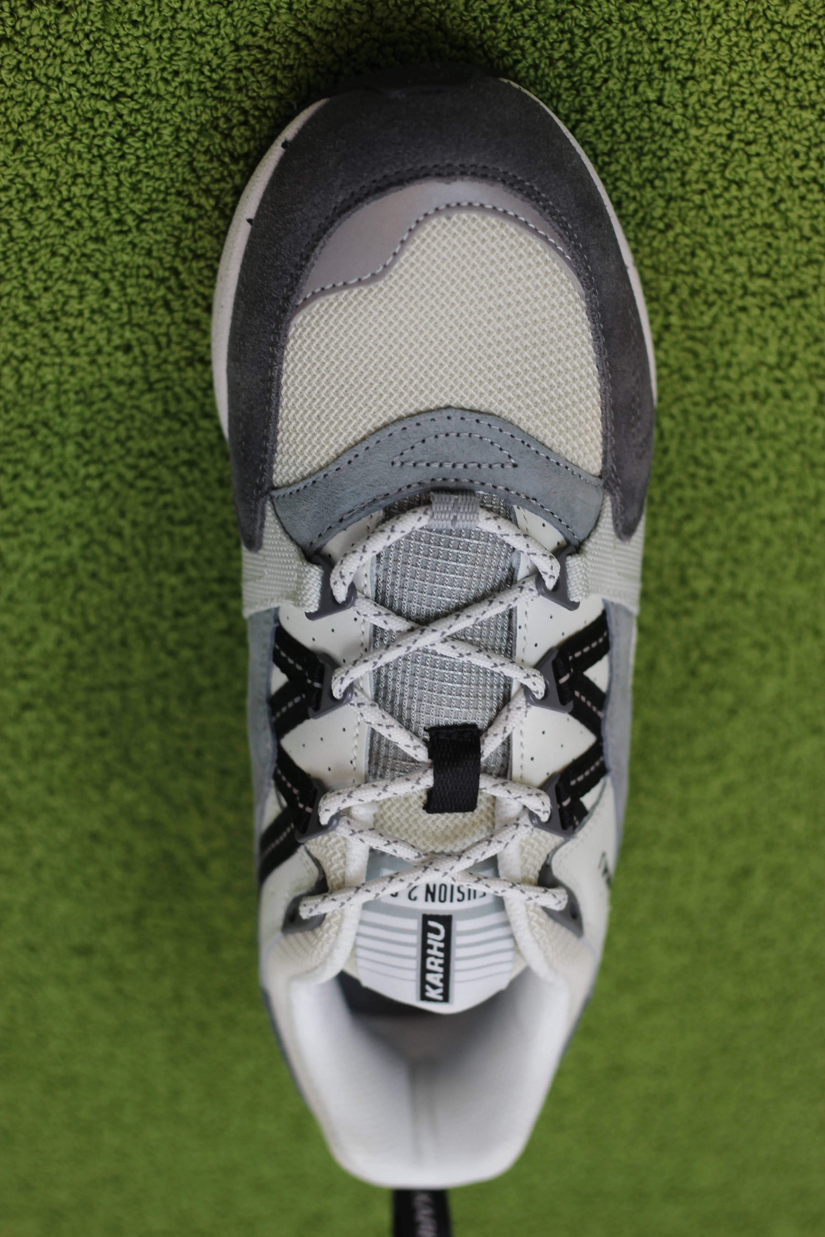 Unisex Fusion 2.0 Sneaker - Limestone/Jet Black Mesh/Suede