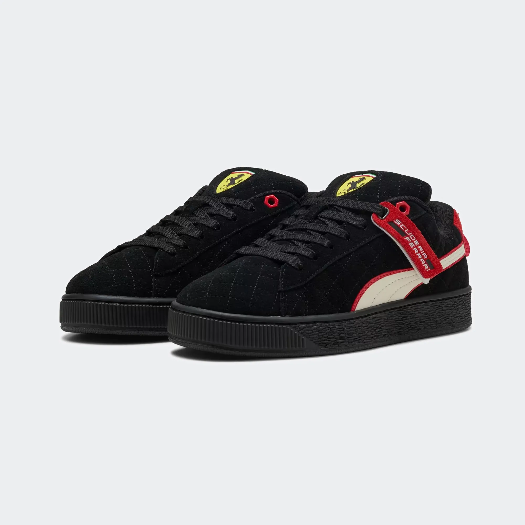 Unisex PUMA Scuderia Ferrari Suede XL Hero Sneakers Black