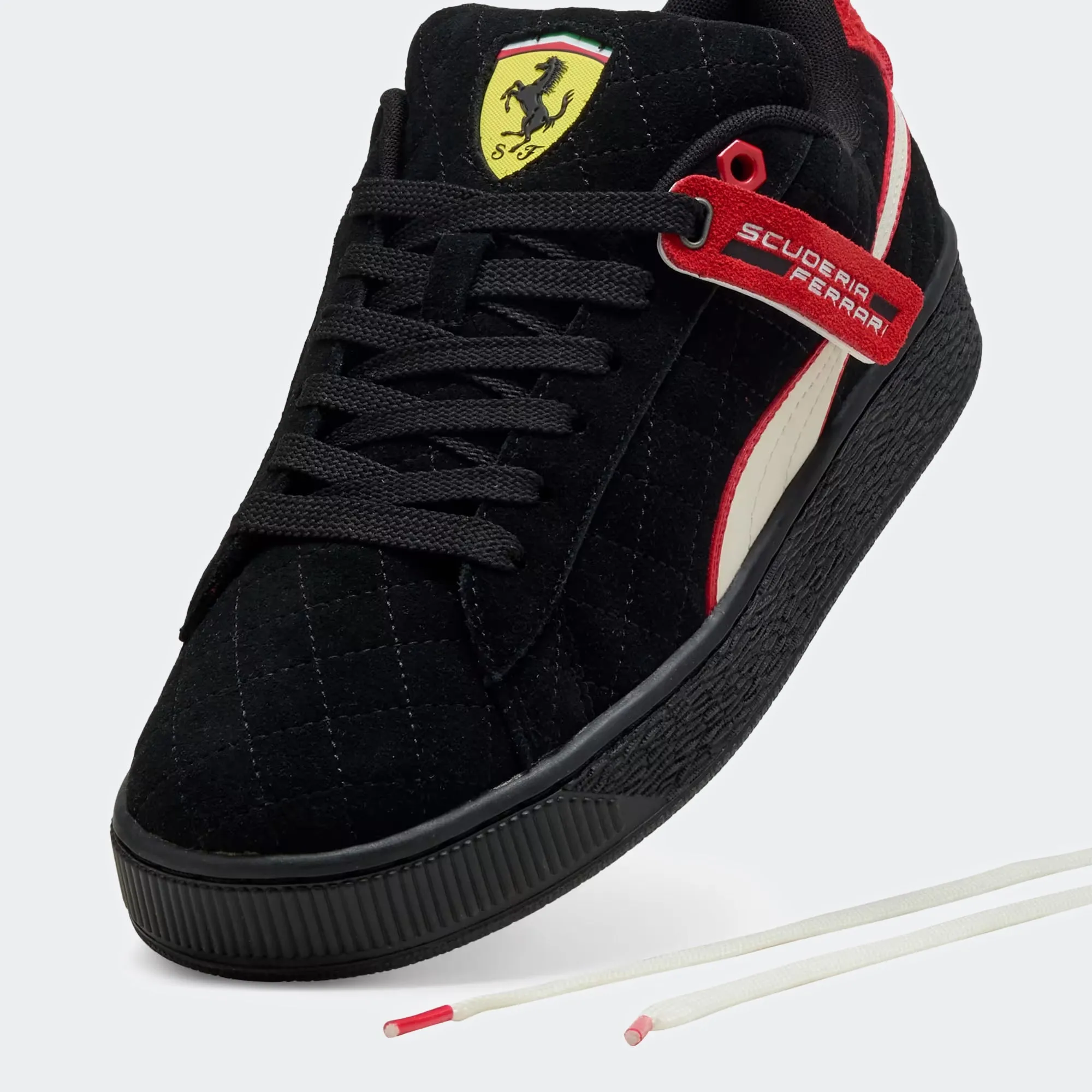 Unisex PUMA Scuderia Ferrari Suede XL Hero Sneakers Black
