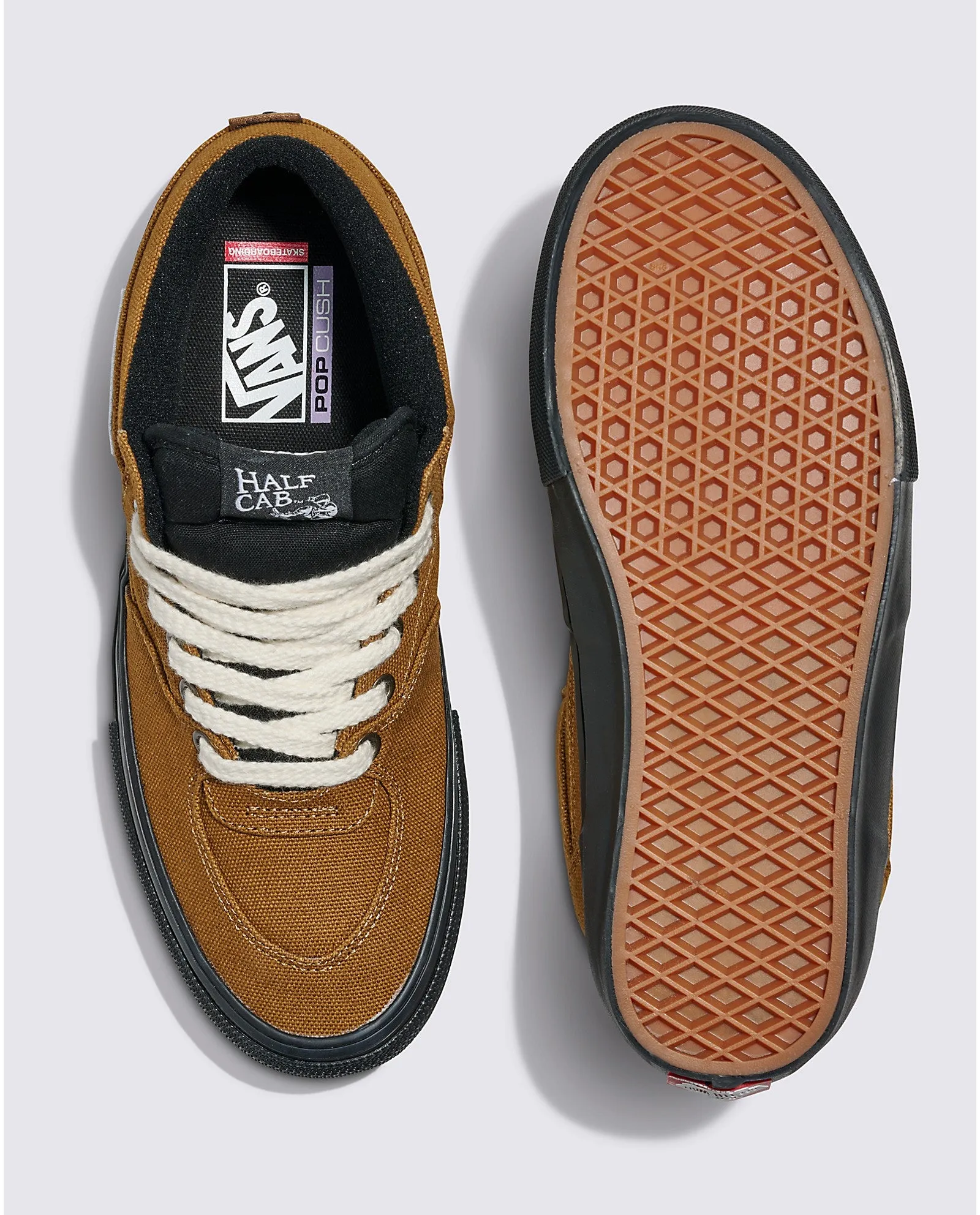 Vans Skate Half Cab Skateboard Shoe - Duck Canvas/Golden Brown