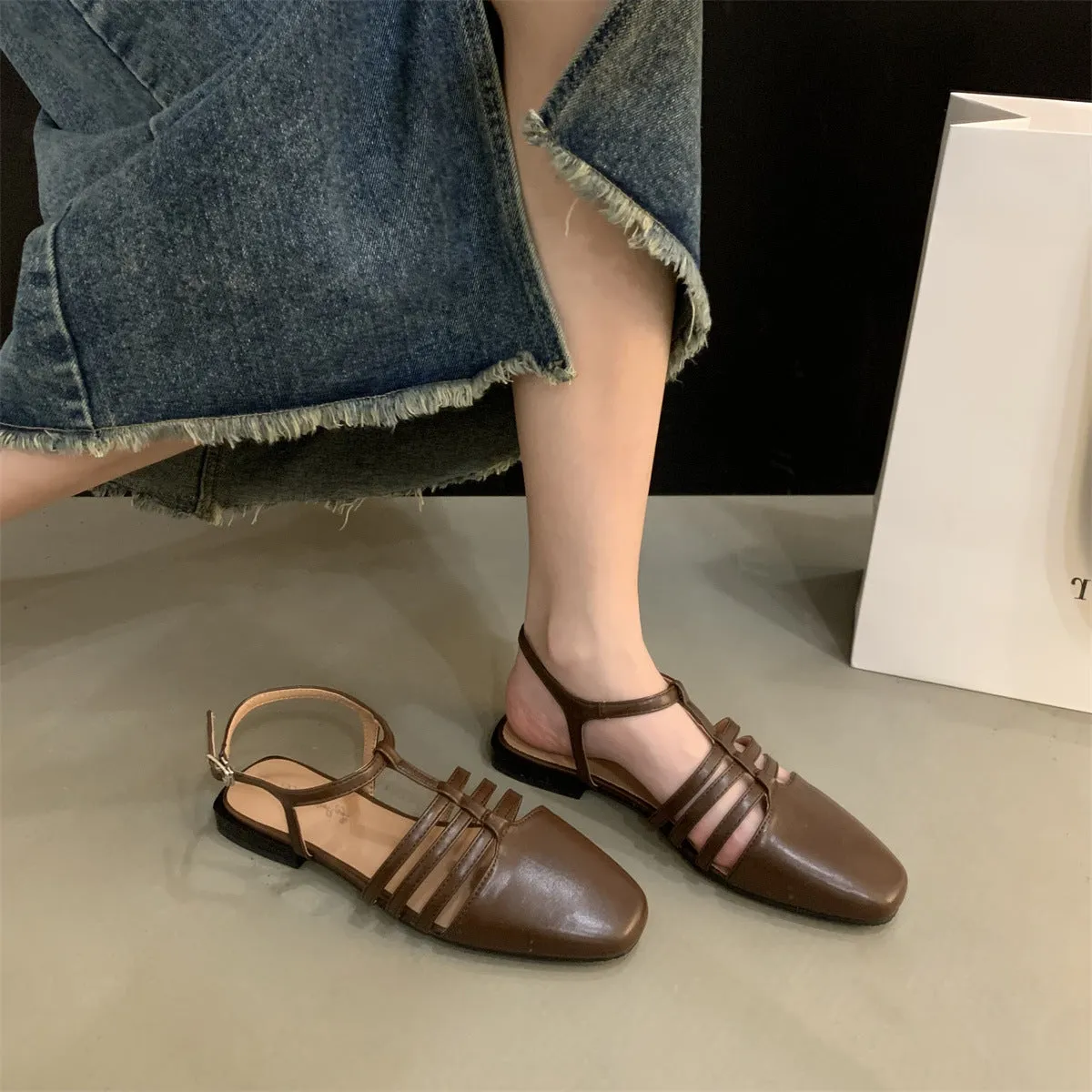 Vintage Fairy Tale Braided Roman Flat Shoes