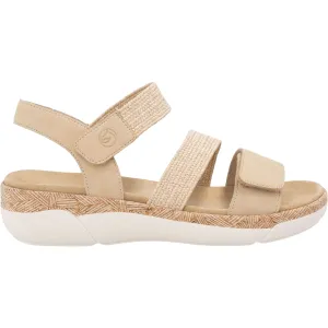 Women's Remonte R6861-20 Tan Woven Stretch