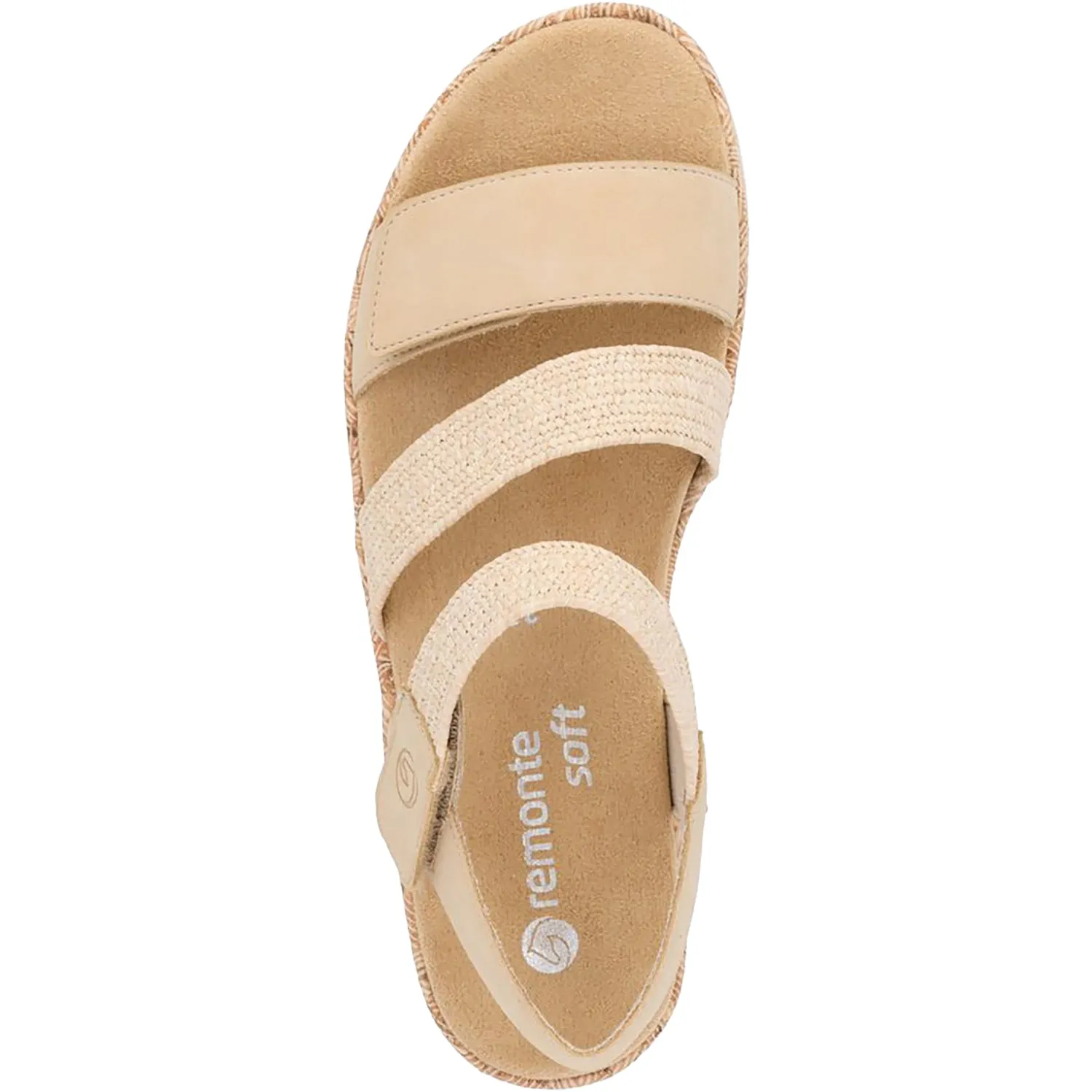 Women's Remonte R6861-20 Tan Woven Stretch